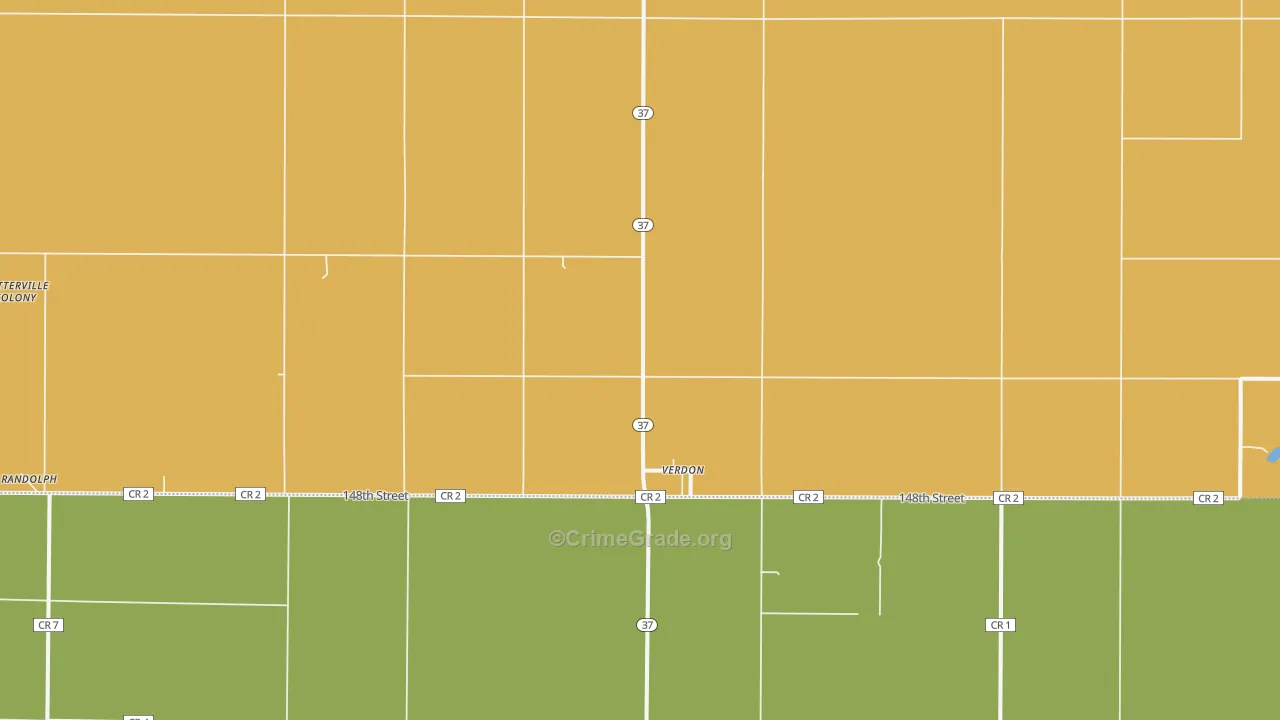 Verdon, SD Map of Theft Rates
