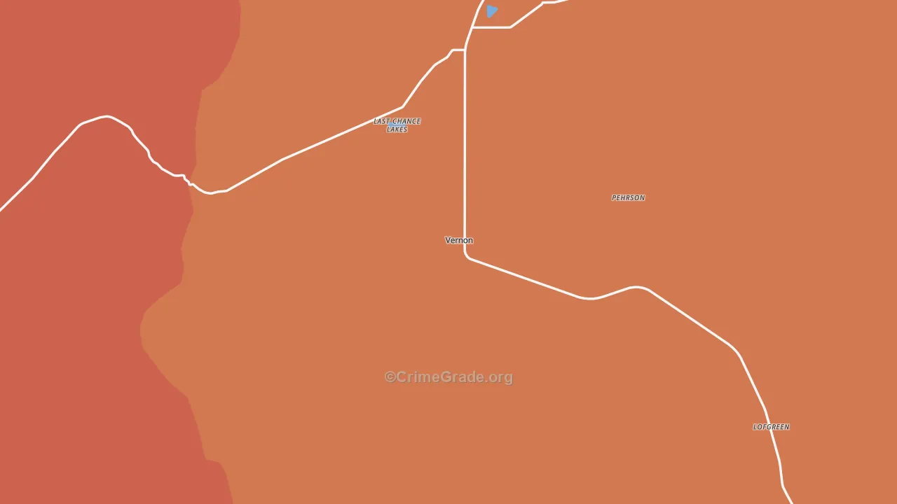 Vernon, UT Map of Theft Rates