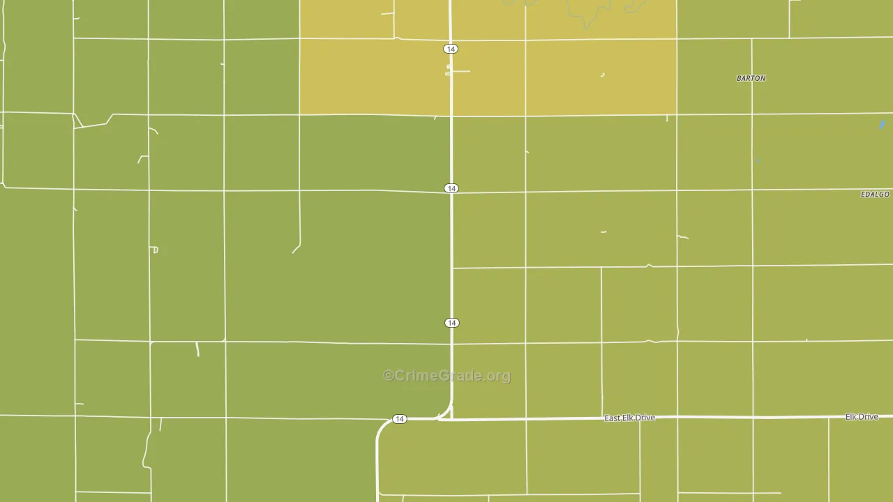 Vesper, KS Map of Theft Rates