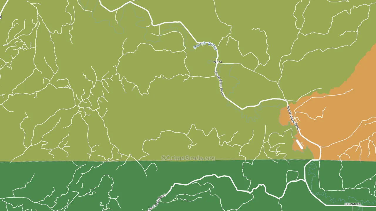 Vesta, WA Map of Theft Rates