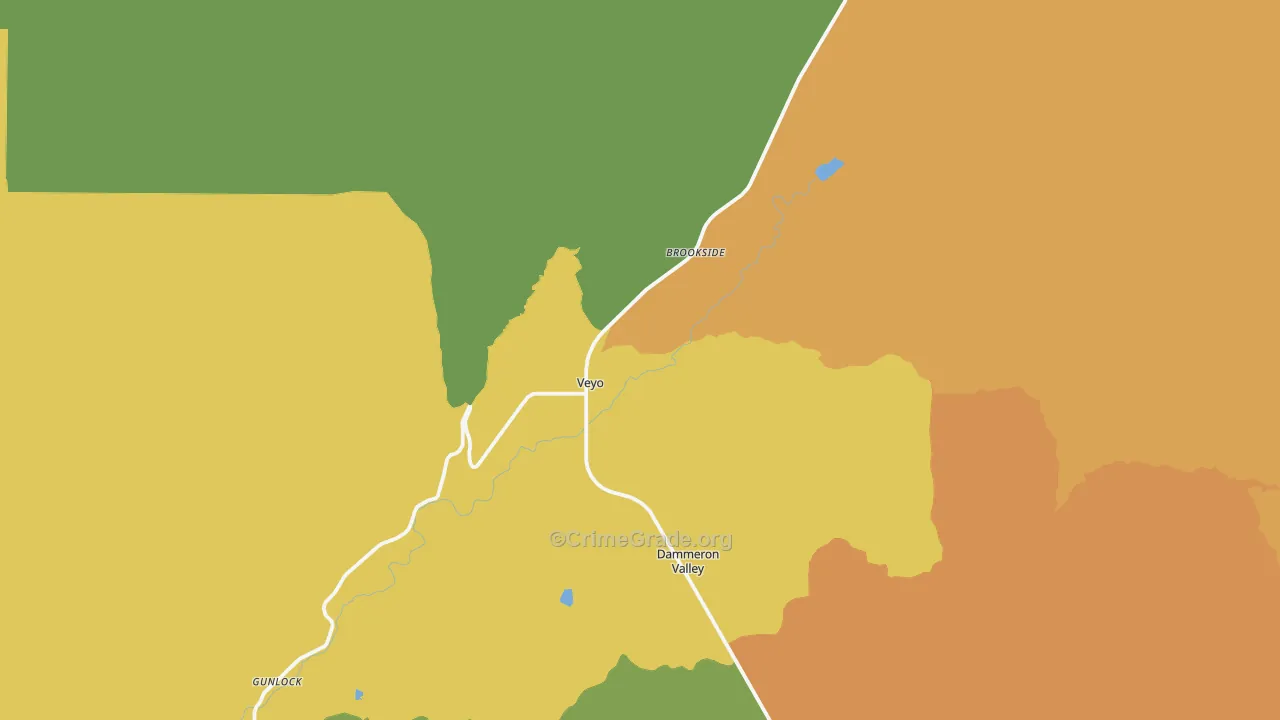 Veyo, UT Map of Theft Rates