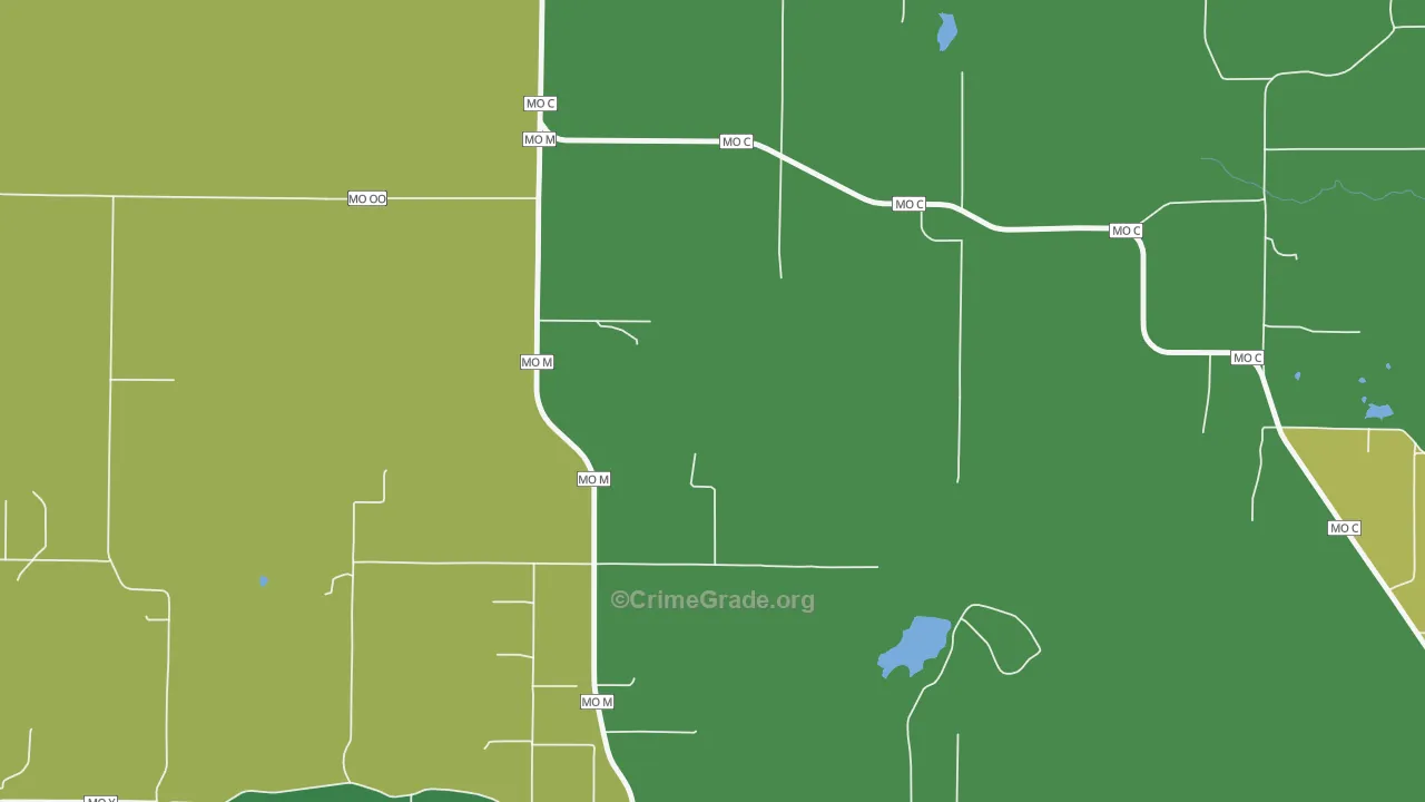 Vibbard, MO Map of Theft Rates