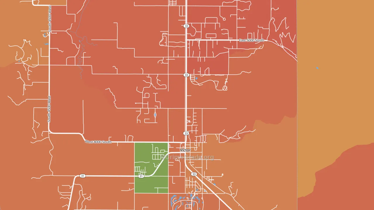 Victor, ID Map of Theft Rates