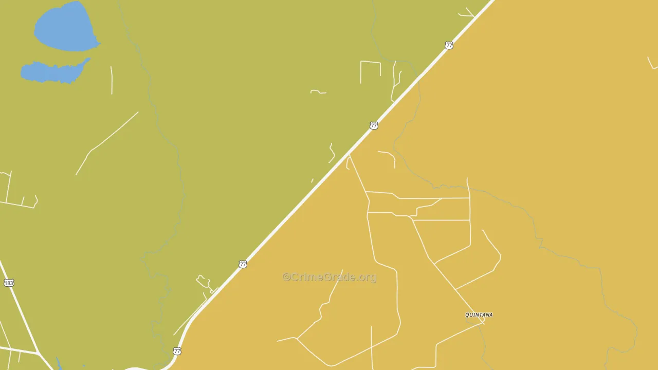 Vidaurri, TX Map of Theft Rates