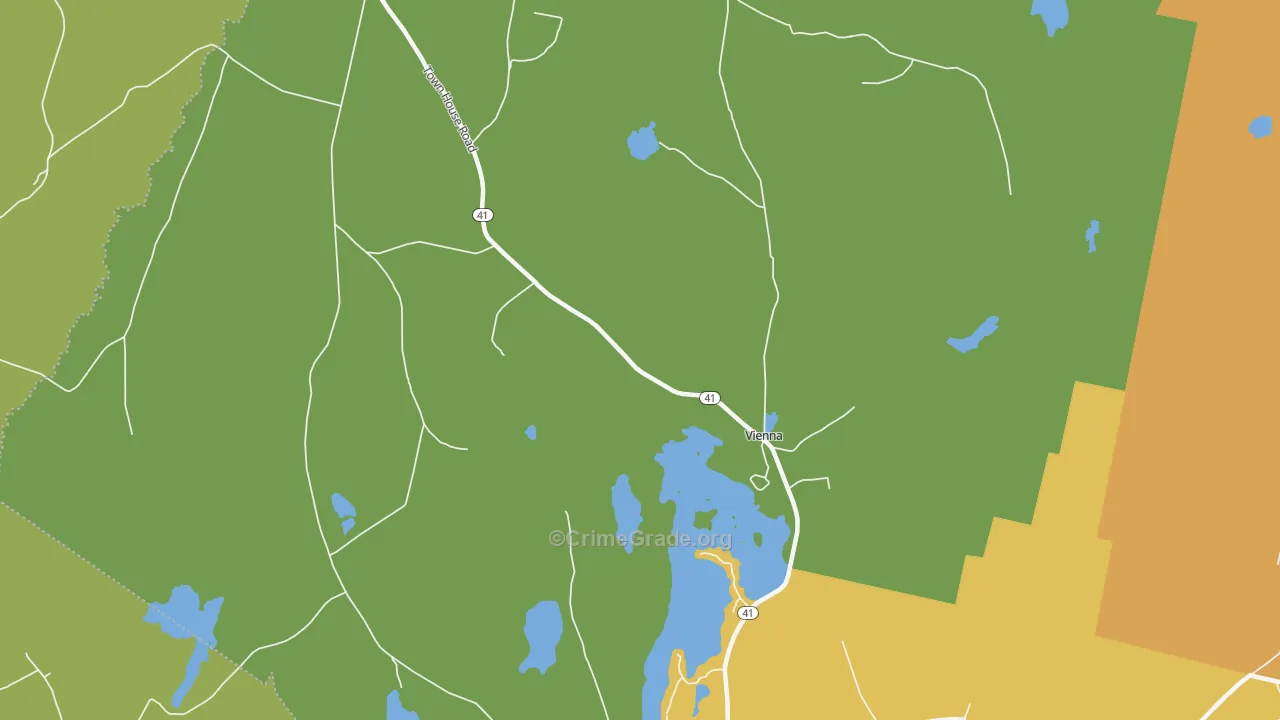 Vienna, ME Map of Theft Rates