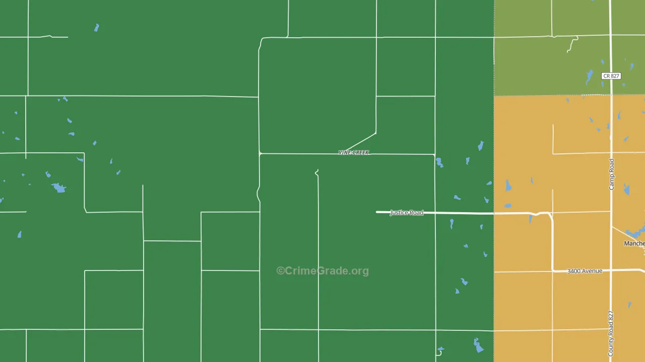 Vine Creek, KS Map of Theft Rates
