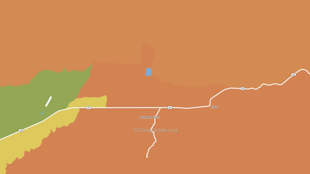 Viola, CA Map of Theft Rates