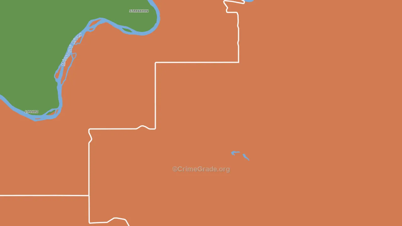 Virgelle, MT Map of Theft Rates