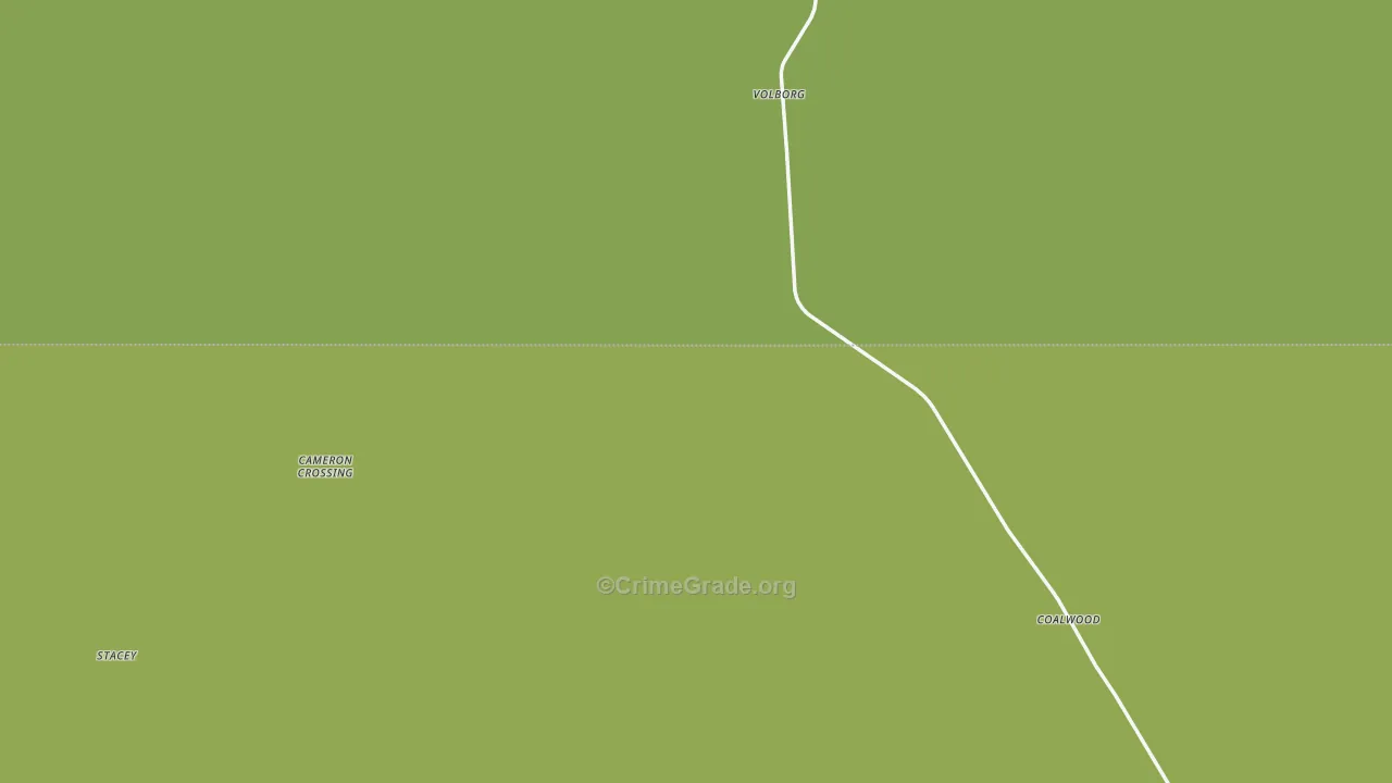 Volborg, MT Map of Theft Rates