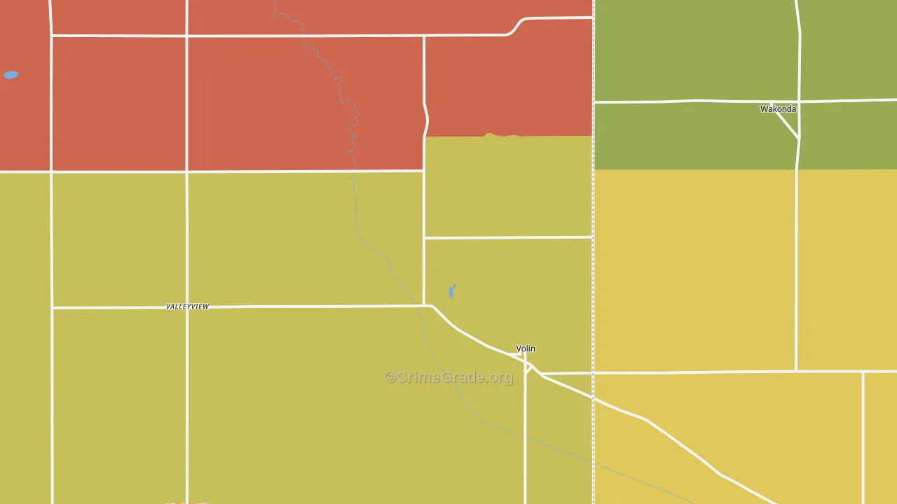 Volin, SD Map of Theft Rates