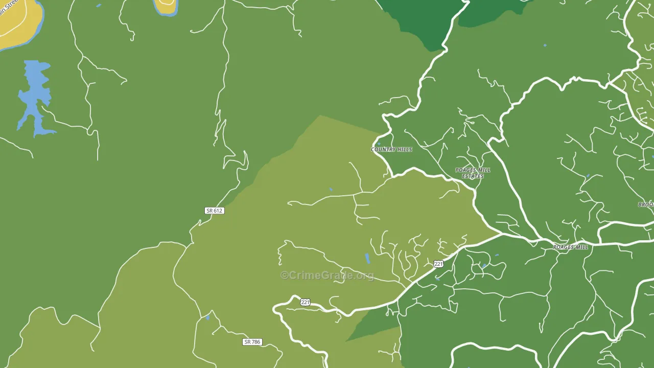 Wabun, VA Map of Theft Rates