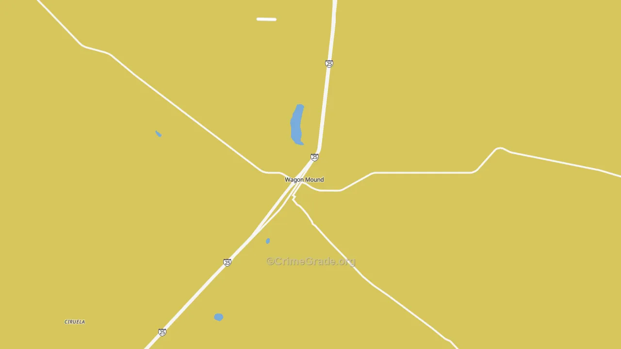Wagon Mound, NM Map of Theft Rates