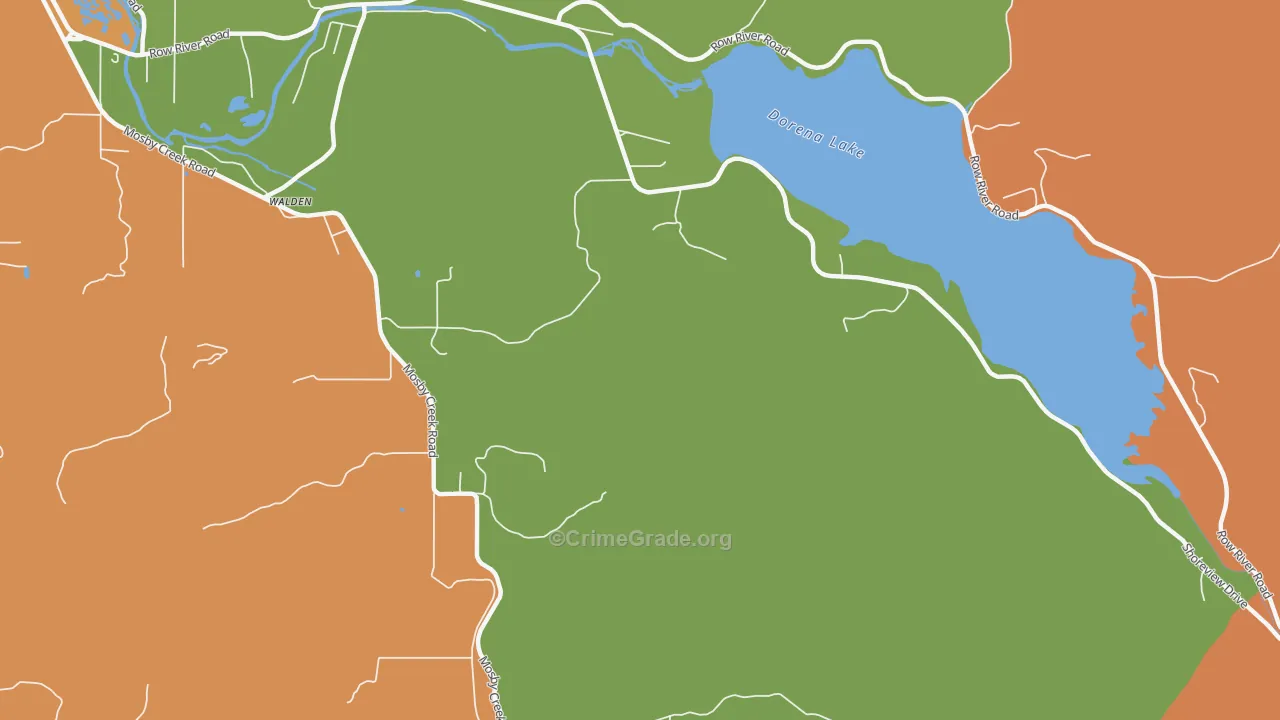 Walden, OR Map of Theft Rates