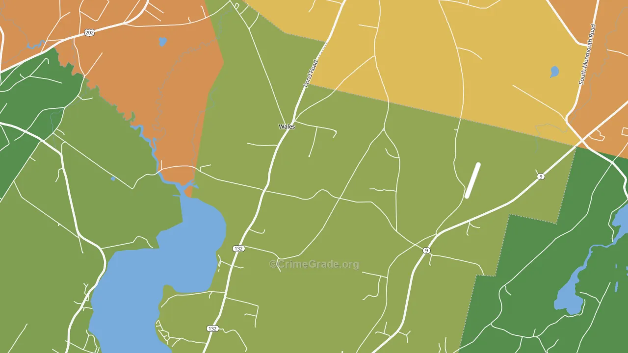 Wales Corner, ME Map of Theft Rates