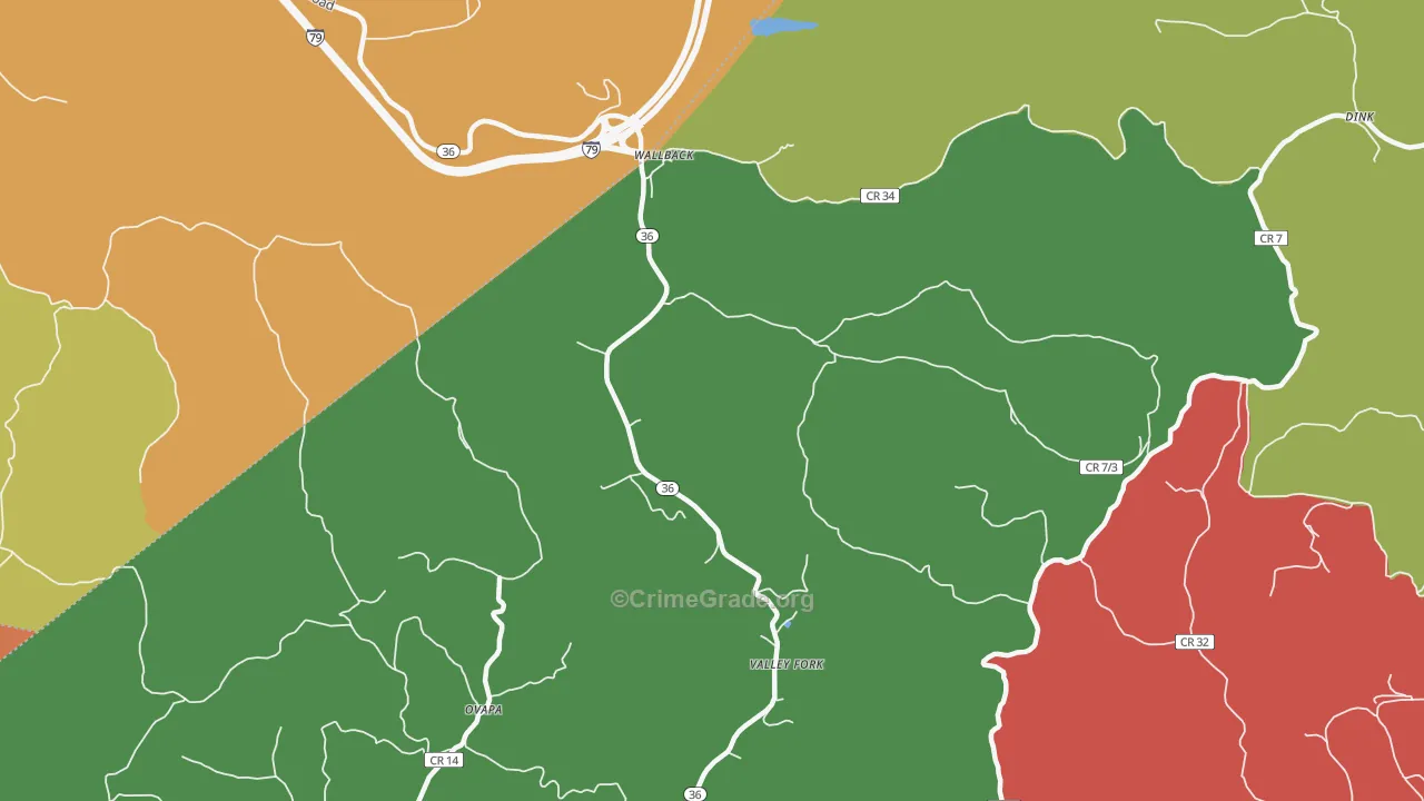 Wallback, WV Map of Theft Rates
