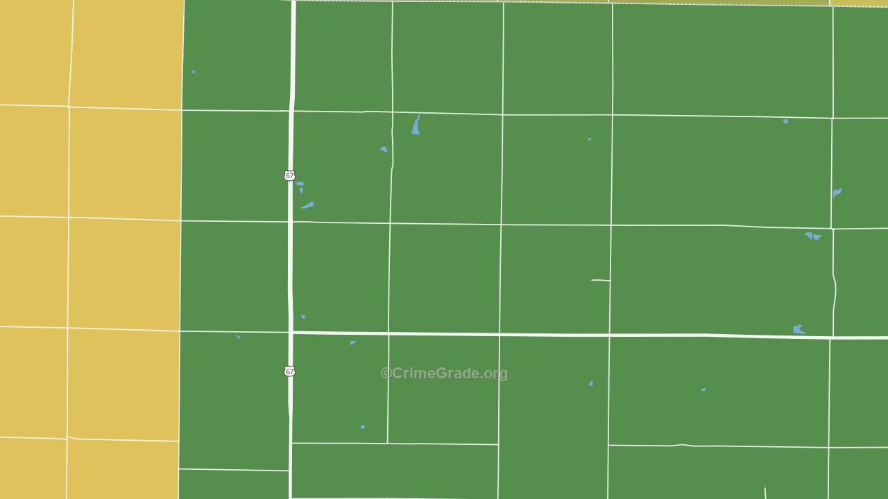 Walnut Grove, IL Map of Theft Rates
