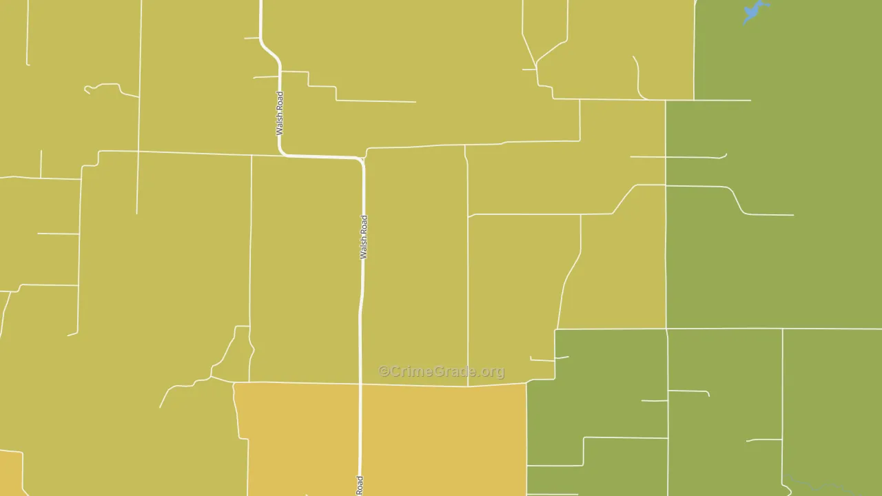 Walsh, IL Map of Theft Rates