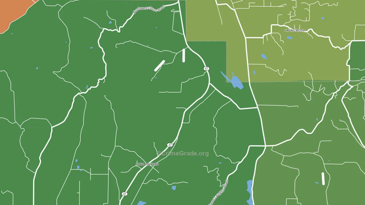 Wapato, OR Map of Theft Rates