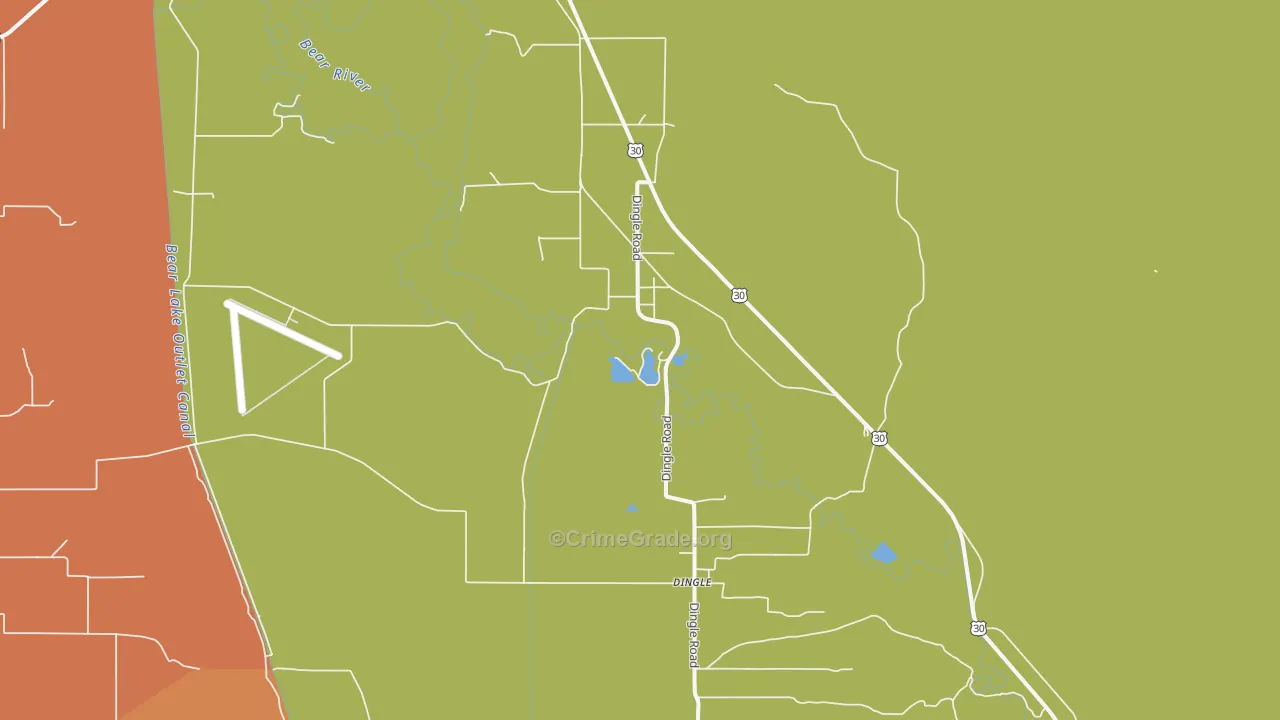 Wardboro, ID Map of Theft Rates