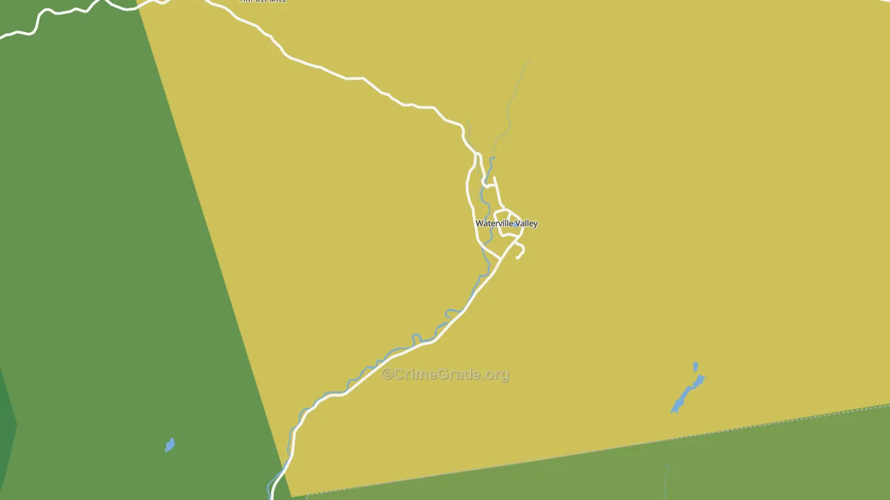 Waterville Valley, NH Map of Theft Rates