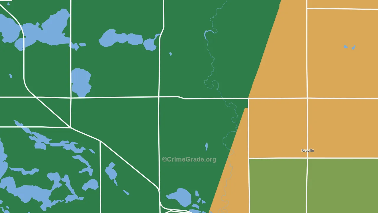 Waverly, SD Map of Theft Rates