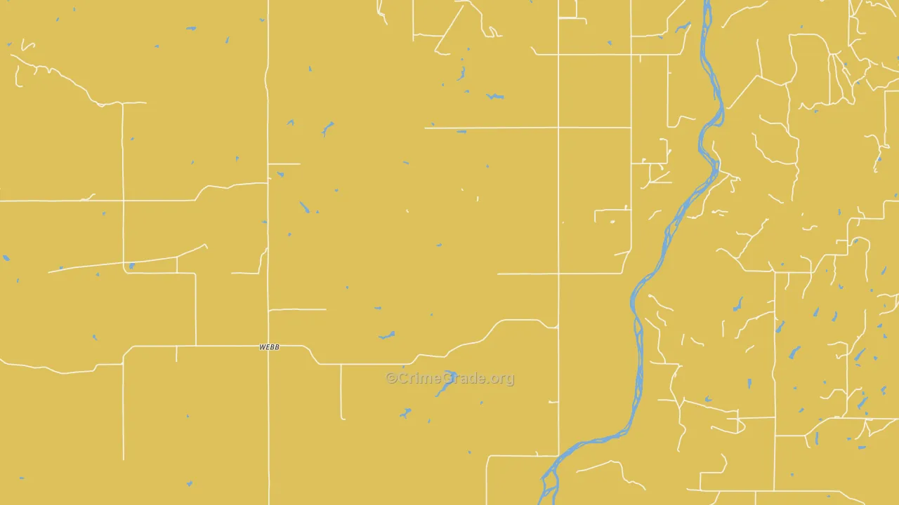 Webb, OK Map of Theft Rates