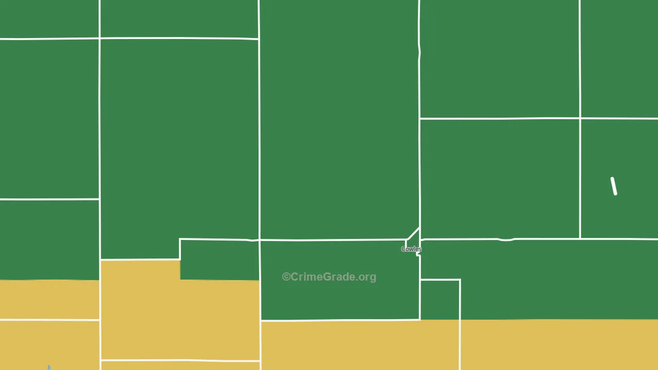Webster County, NE Map of Theft Rates