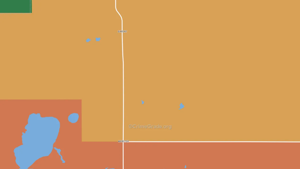 Webster, ND Map of Theft Rates