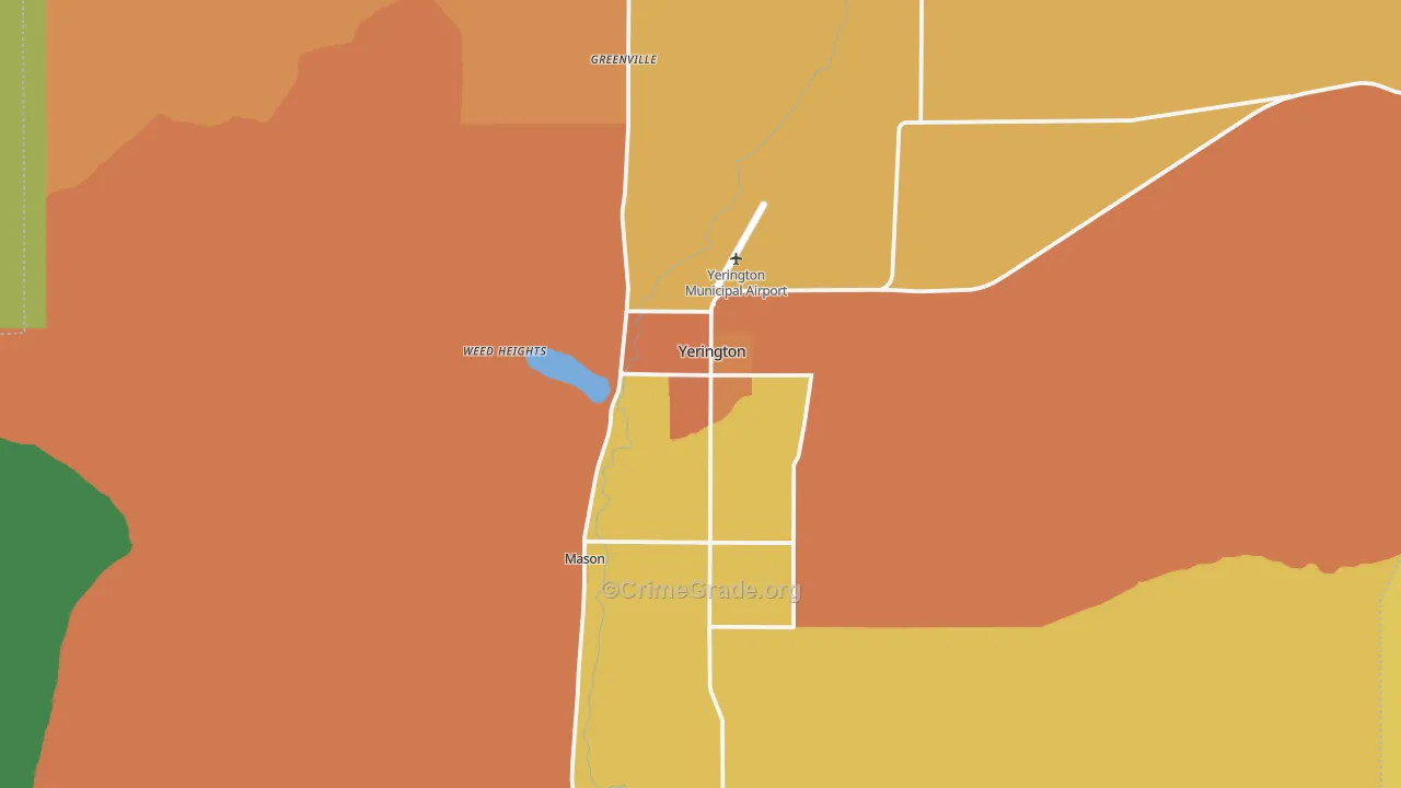 Weed Heights, NV Map of Theft Rates