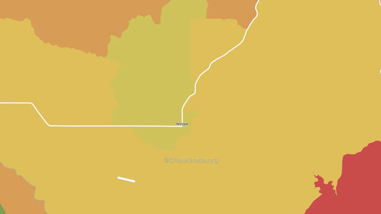 Weippe, ID Map of Theft Rates