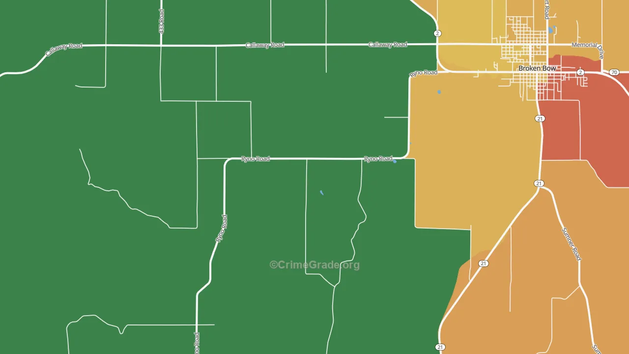 Weissert, NE Map of Theft Rates