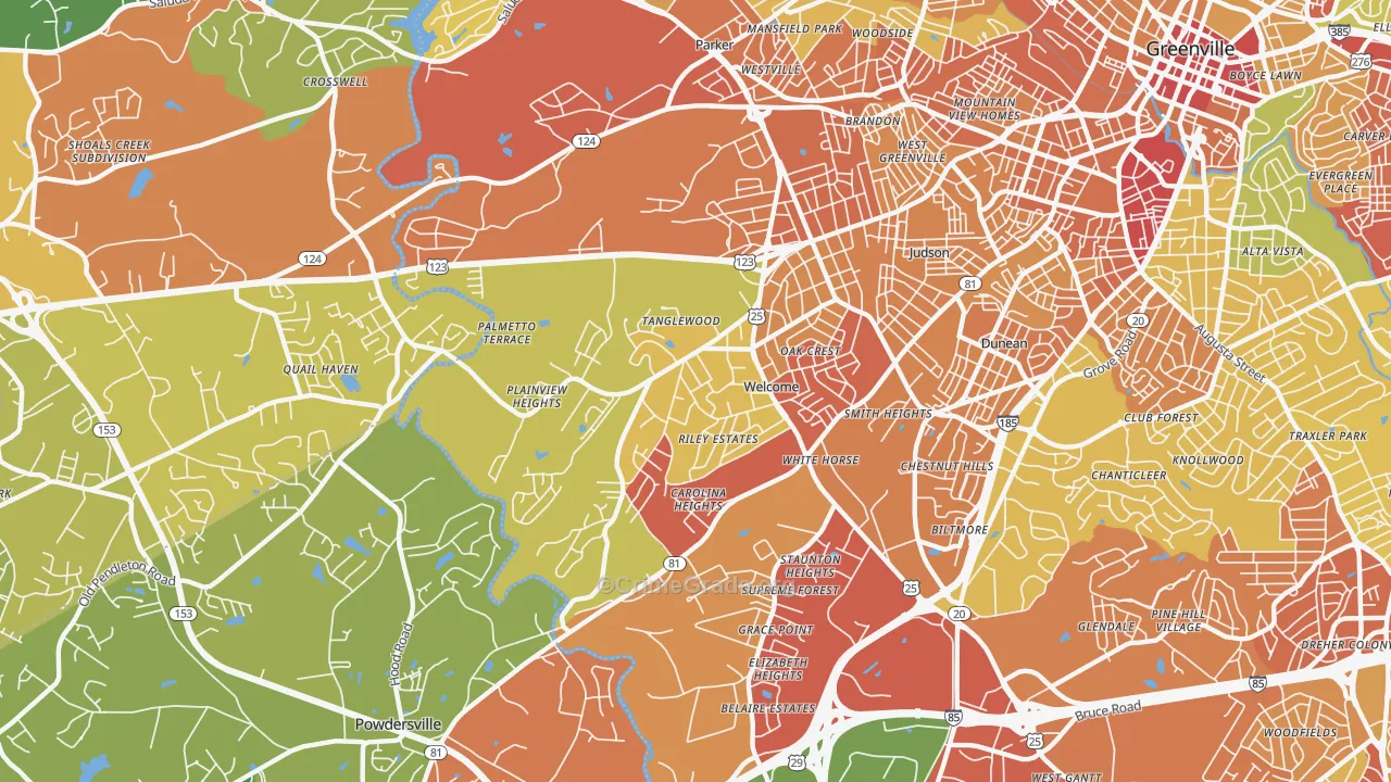 Welcome, SC Map of Theft Rates