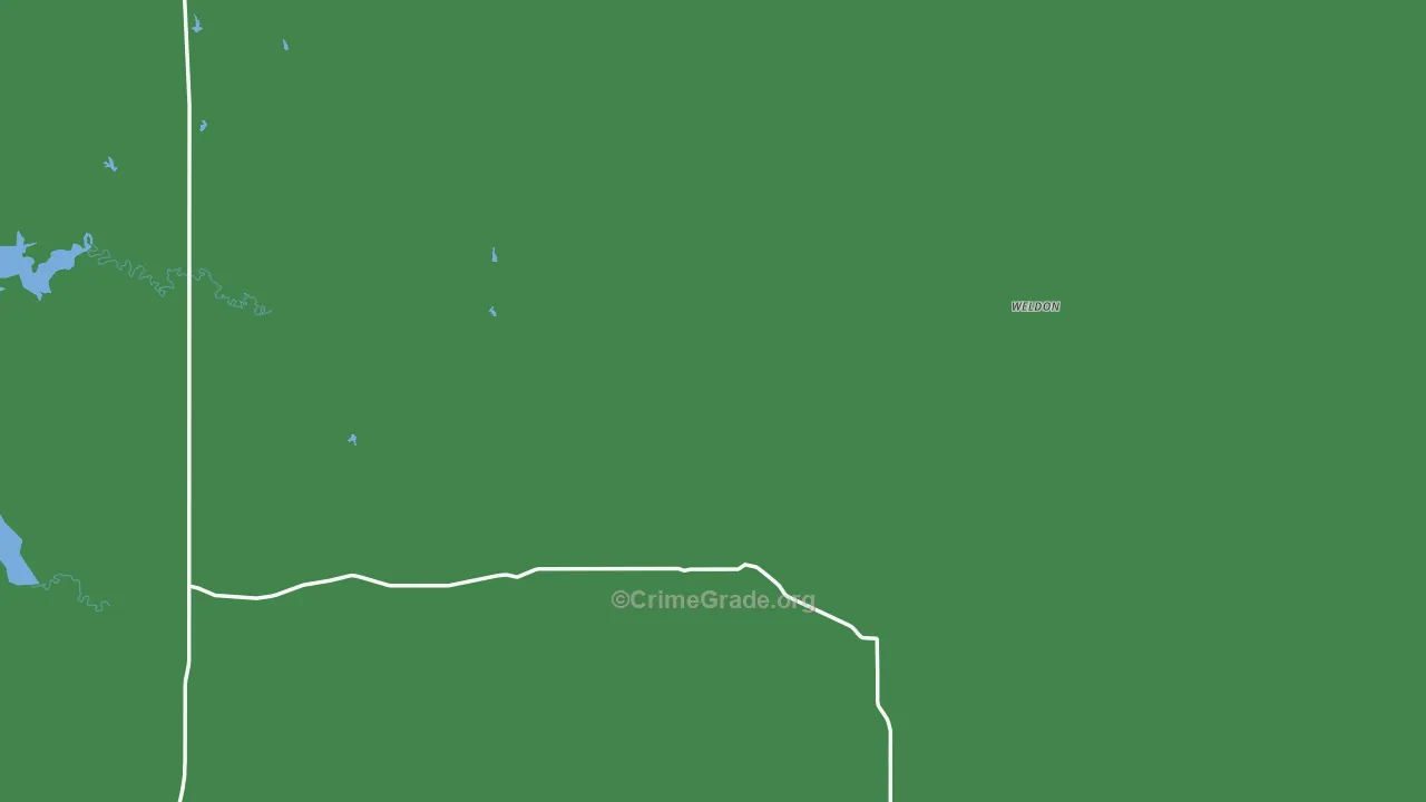 Weldon, MT Map of Theft Rates
