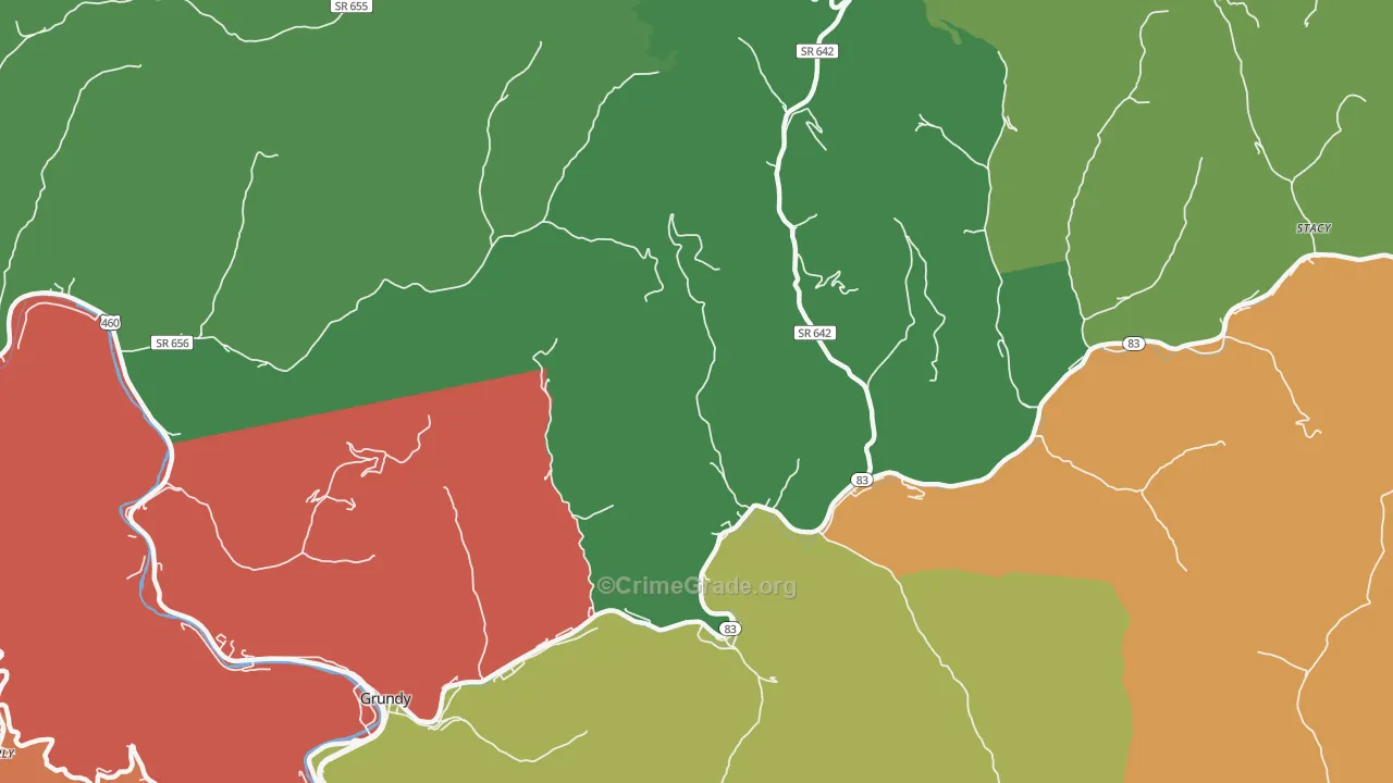 Weller, VA Map of Theft Rates