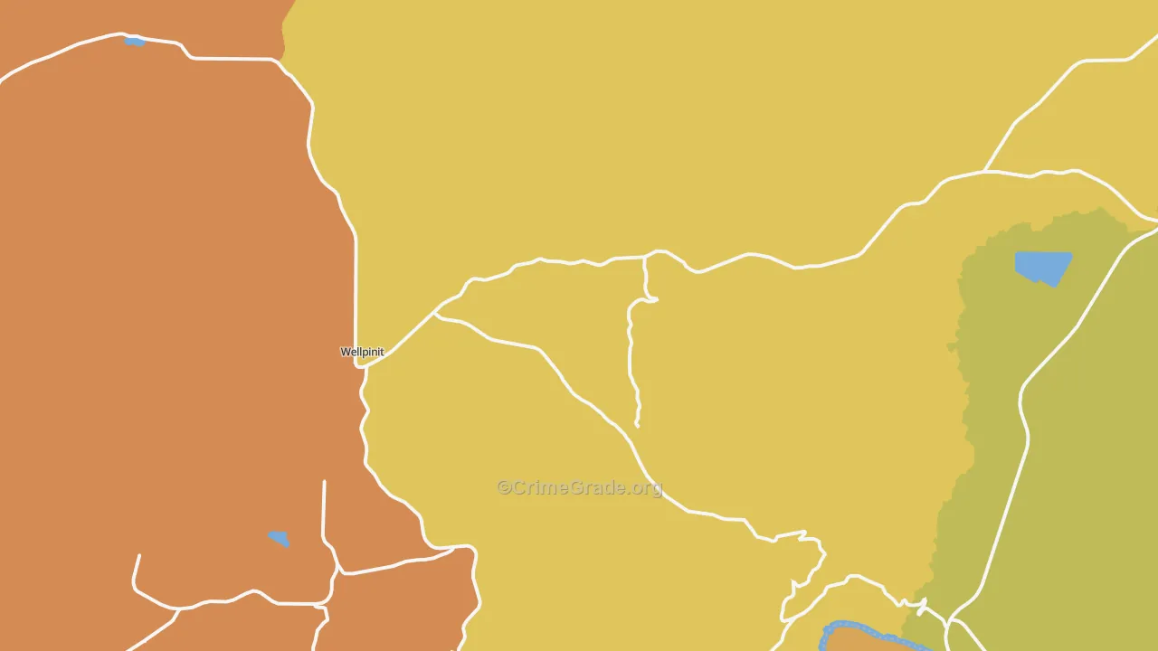 Wellpinit, WA Map of Theft Rates