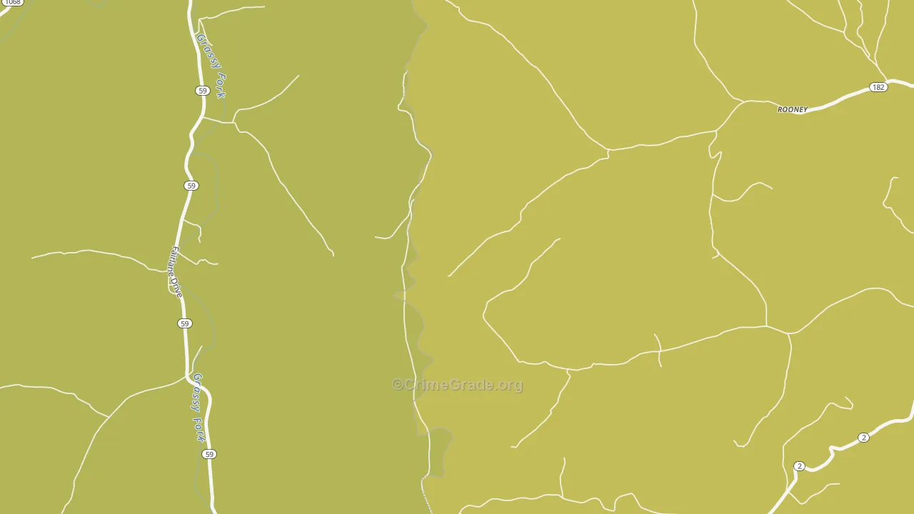 Wesleyville, KY Map of Theft Rates