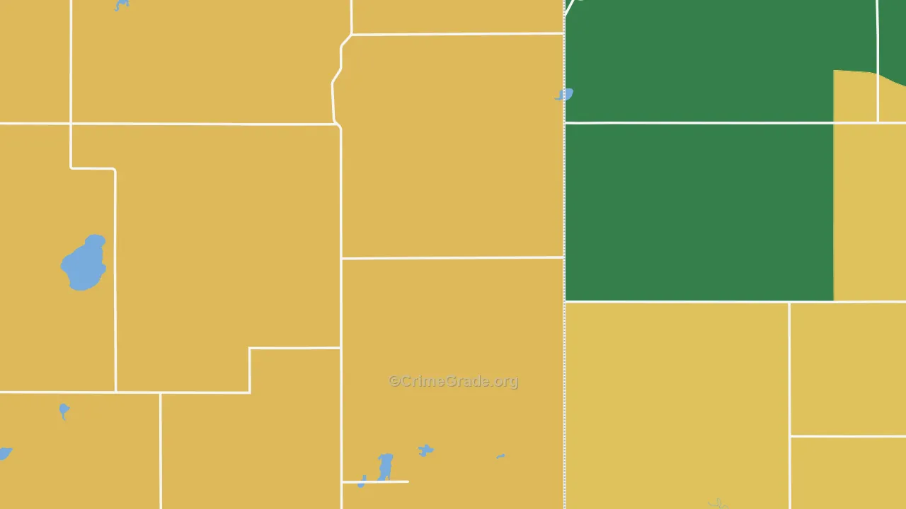 Wessington, SD Map of Theft Rates