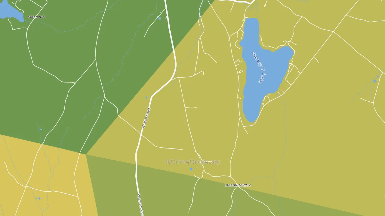 West Barnet, VT Map of Theft Rates