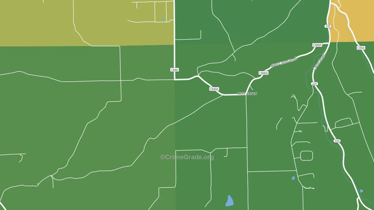 West Caton, NY Map of Theft Rates