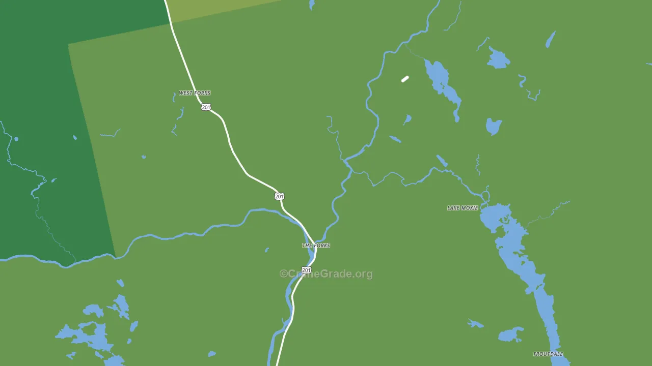 West Forks, ME Map of Theft Rates