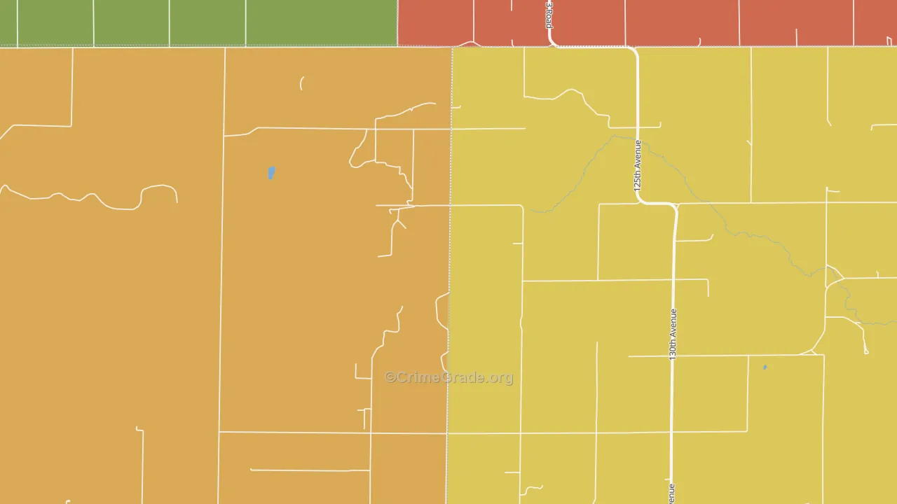 West Hamilton, KS Map of Theft Rates