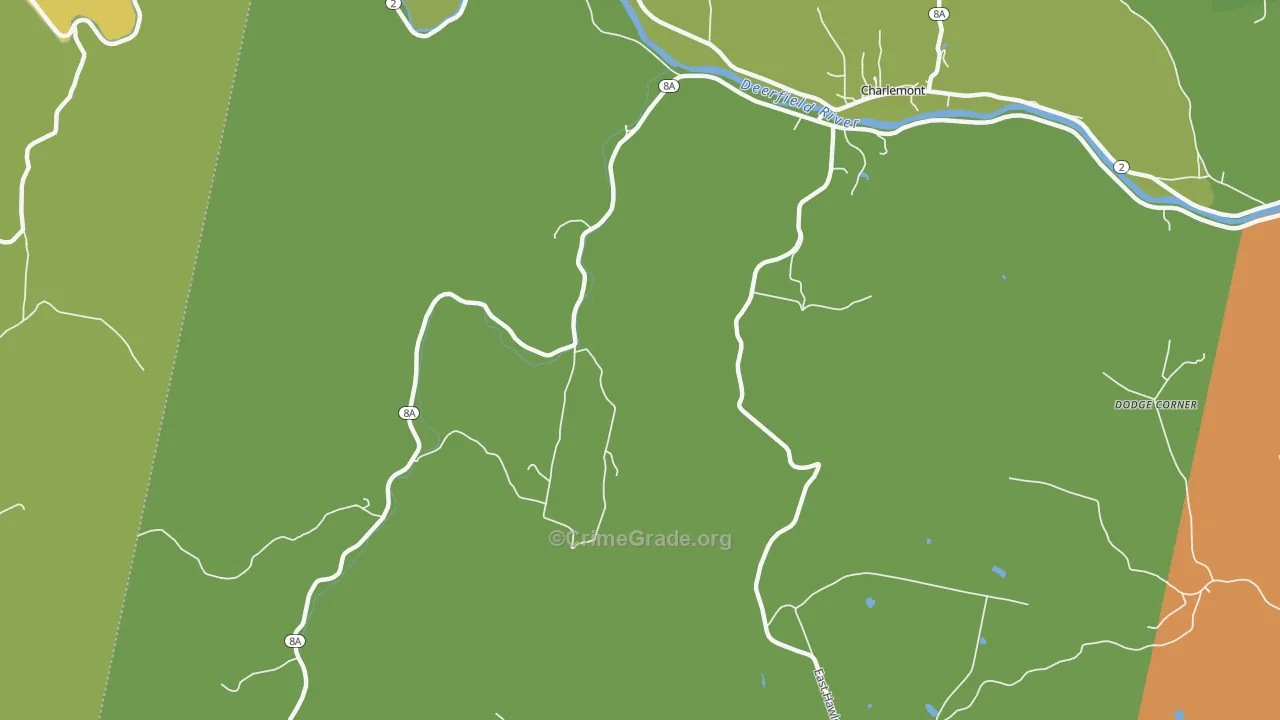 West Hawley, MA Map of Theft Rates