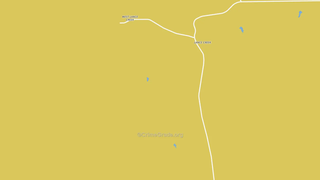 West Lance Creek, WY Map of Theft Rates