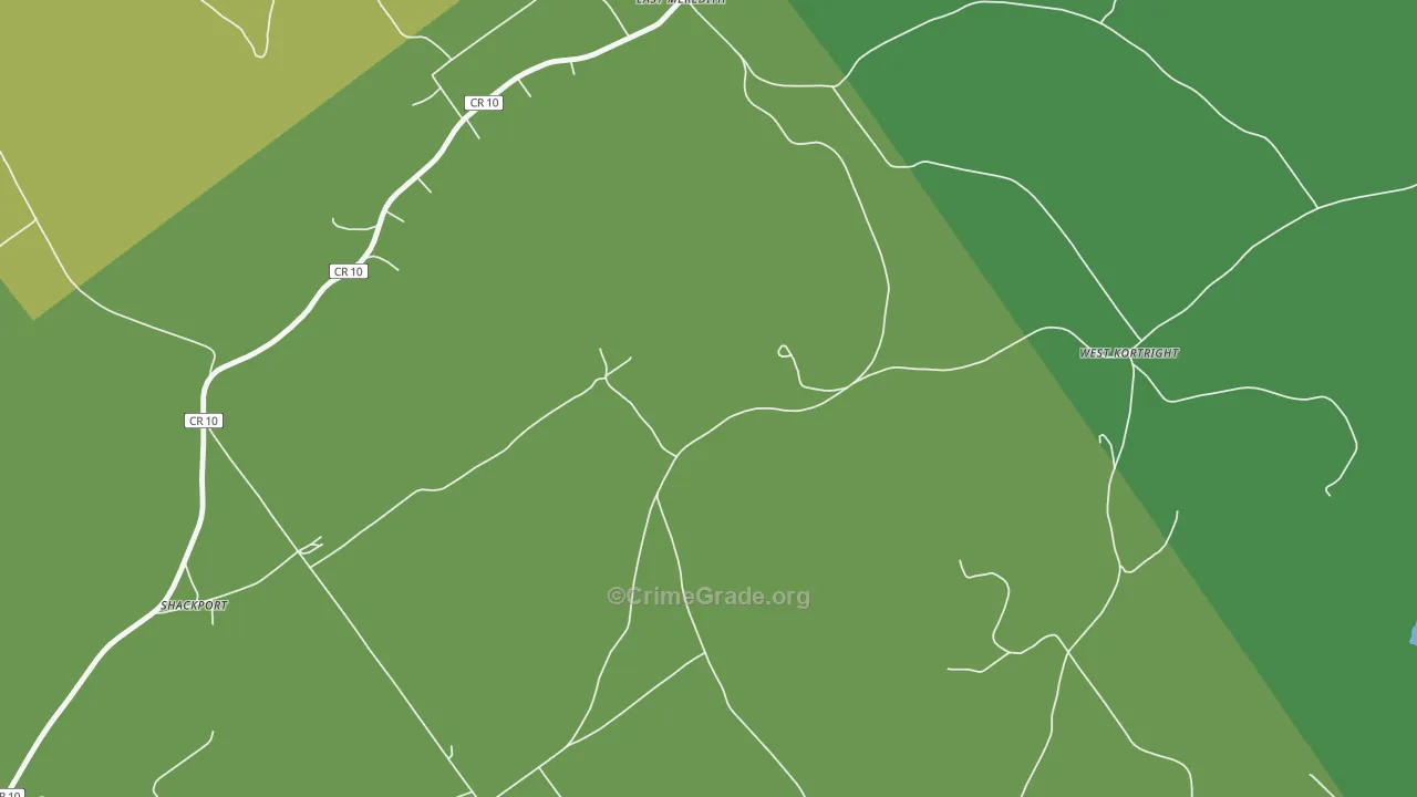 West Meredith, NY Map of Theft Rates