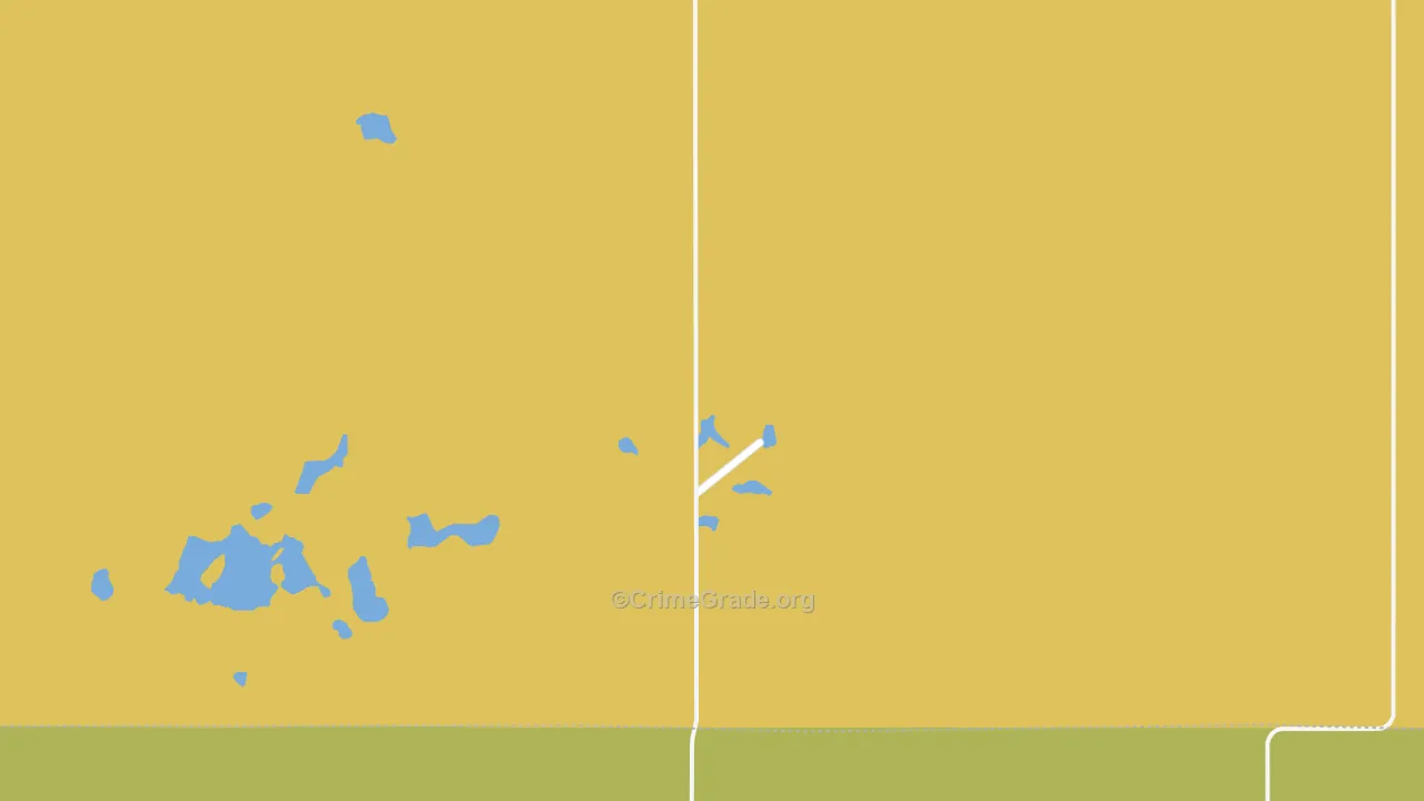 West Ontario, ND Map of Theft Rates