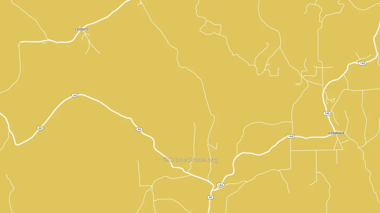 West Pike, PA Map of Theft Rates