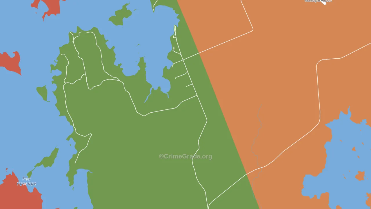 West Princeton, ME Map of Theft Rates
