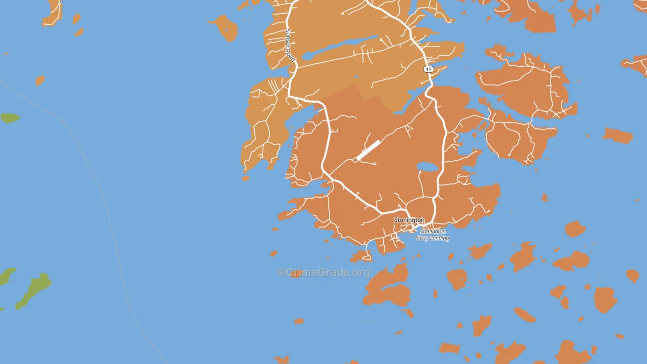 West Stonington, ME Map of Theft Rates
