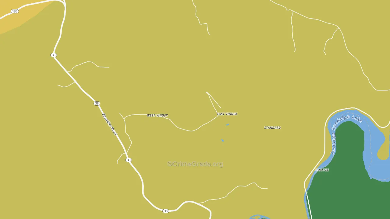 West Vindex, MD Map of Theft Rates