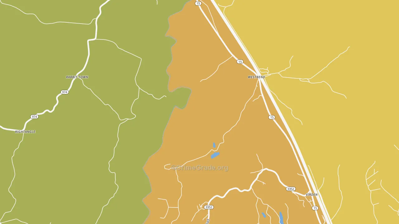 Westbend, KY Map of Theft Rates